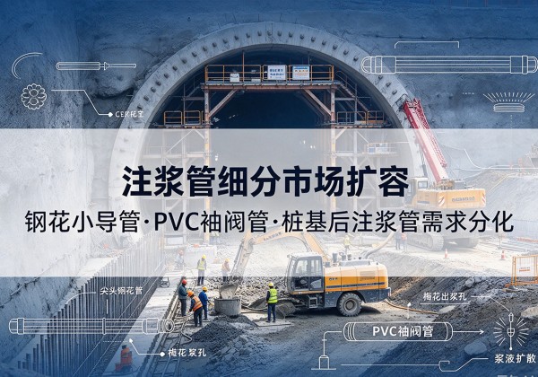 大武口注浆管细分市场扩容，隧道钢花小导管、PVC 袖阀管、桩基后注浆管需求分化